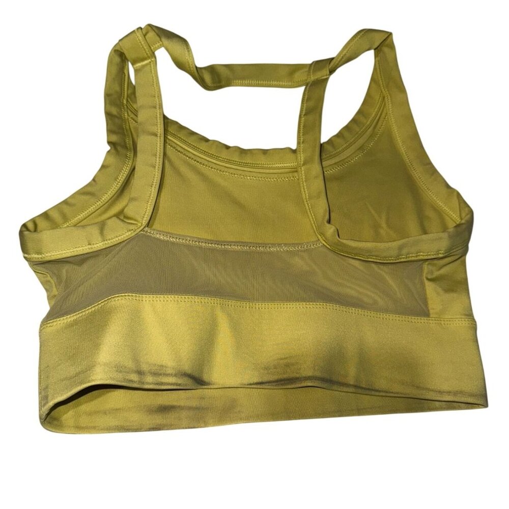 Nike Dri-Fit Womens Sports Bra Medium Pink & Green  Stretchy Activewear - Picture 9 of 12